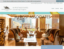 Tablet Screenshot of mjrost.com